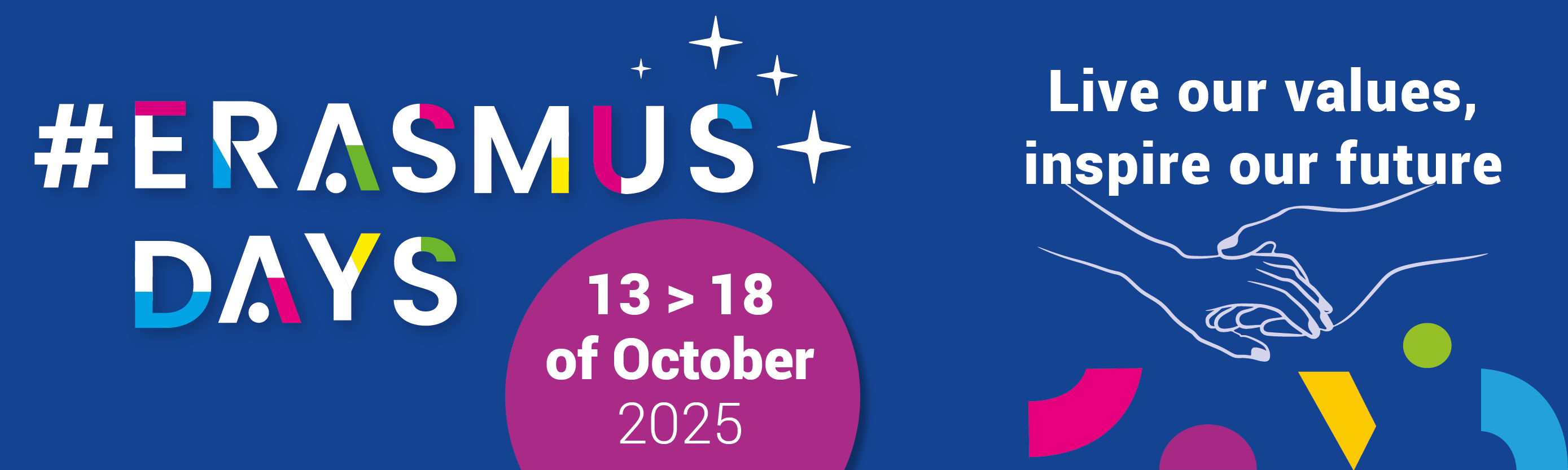 Immagine dell'informazione Erasmusdays 2025: live our values inspire our future